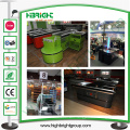 Shop Counter Design Cash Counter with Conveyor Belt